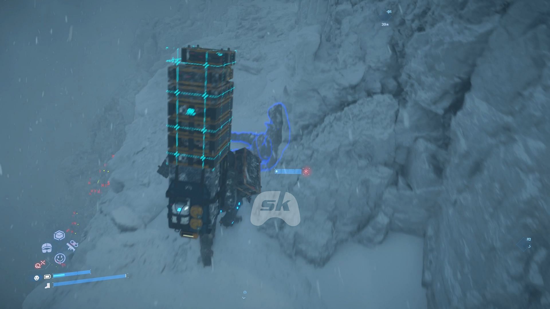 Be cautious as one misstep while crossing the narrow ledge could make you and him fall over the edge (Image via Sportskeeda Gaming || Sony Interactive Entertainment)